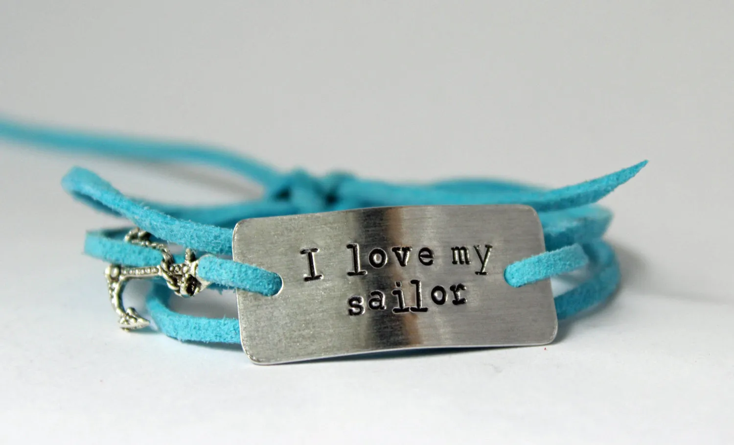 I Love My Sailor Wrap Bracelet