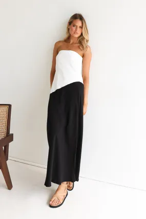 Joanna Maxi Dress | White & Black