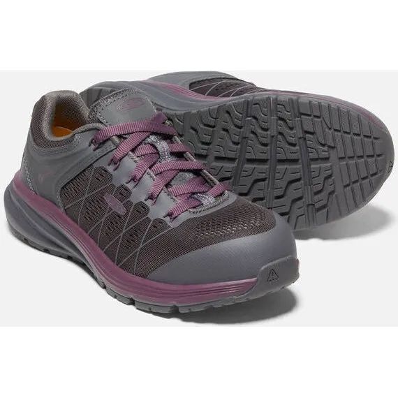 Keen Utility Women's Vista Energy Fiber Toe Work Shoe -Prune Purple- 1026985