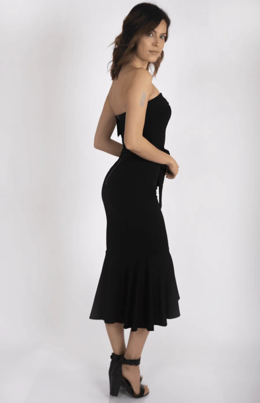 Layna Midi Dress Black