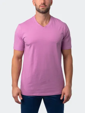 Maceoo Stretch Short-Sleeve Tshirts | V-Neck VivaldiCore Pink