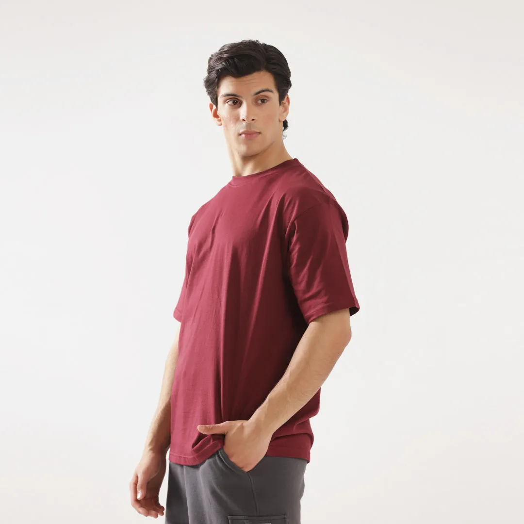 Maroon Oversize T-shirt