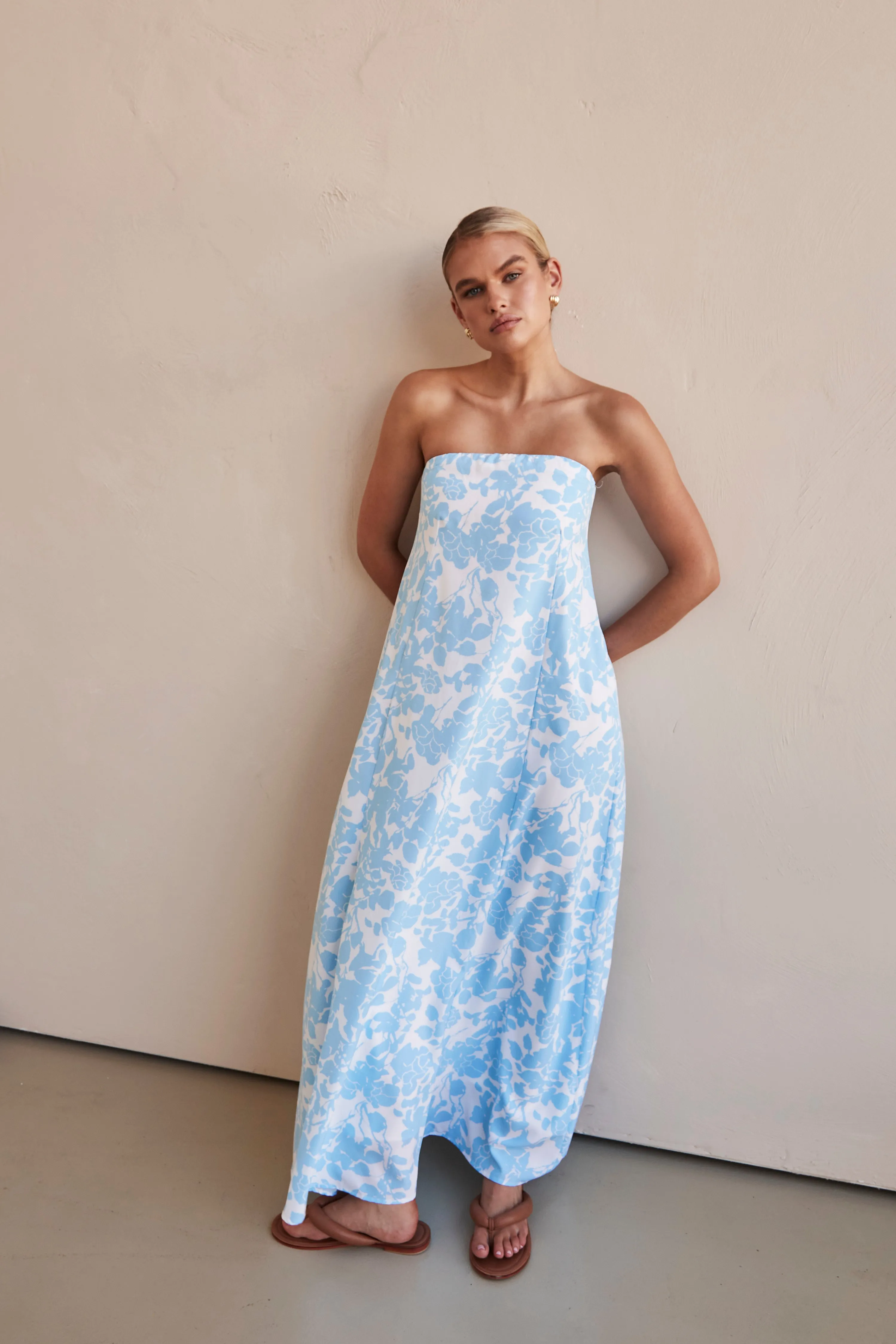 Marseille Maxi Dress (Blue)