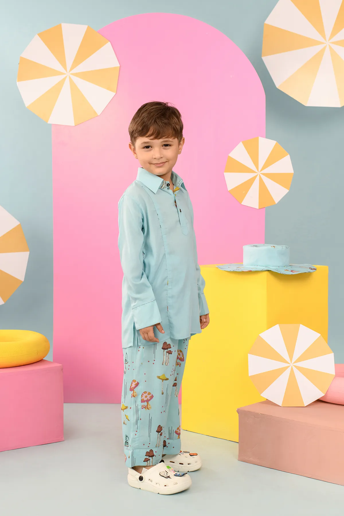 Mellea- Blue Kurta & Pant Set For Boys