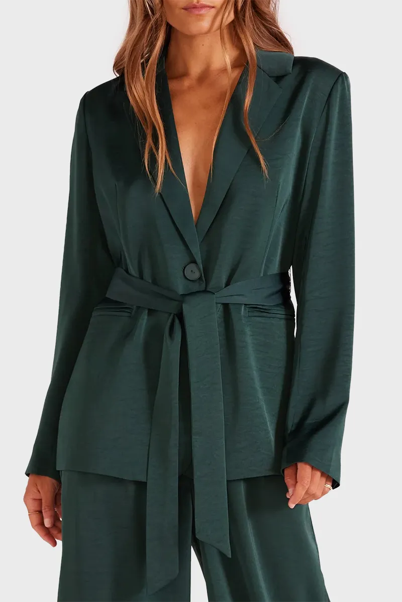 Mink Pink Erin Belted Blazer