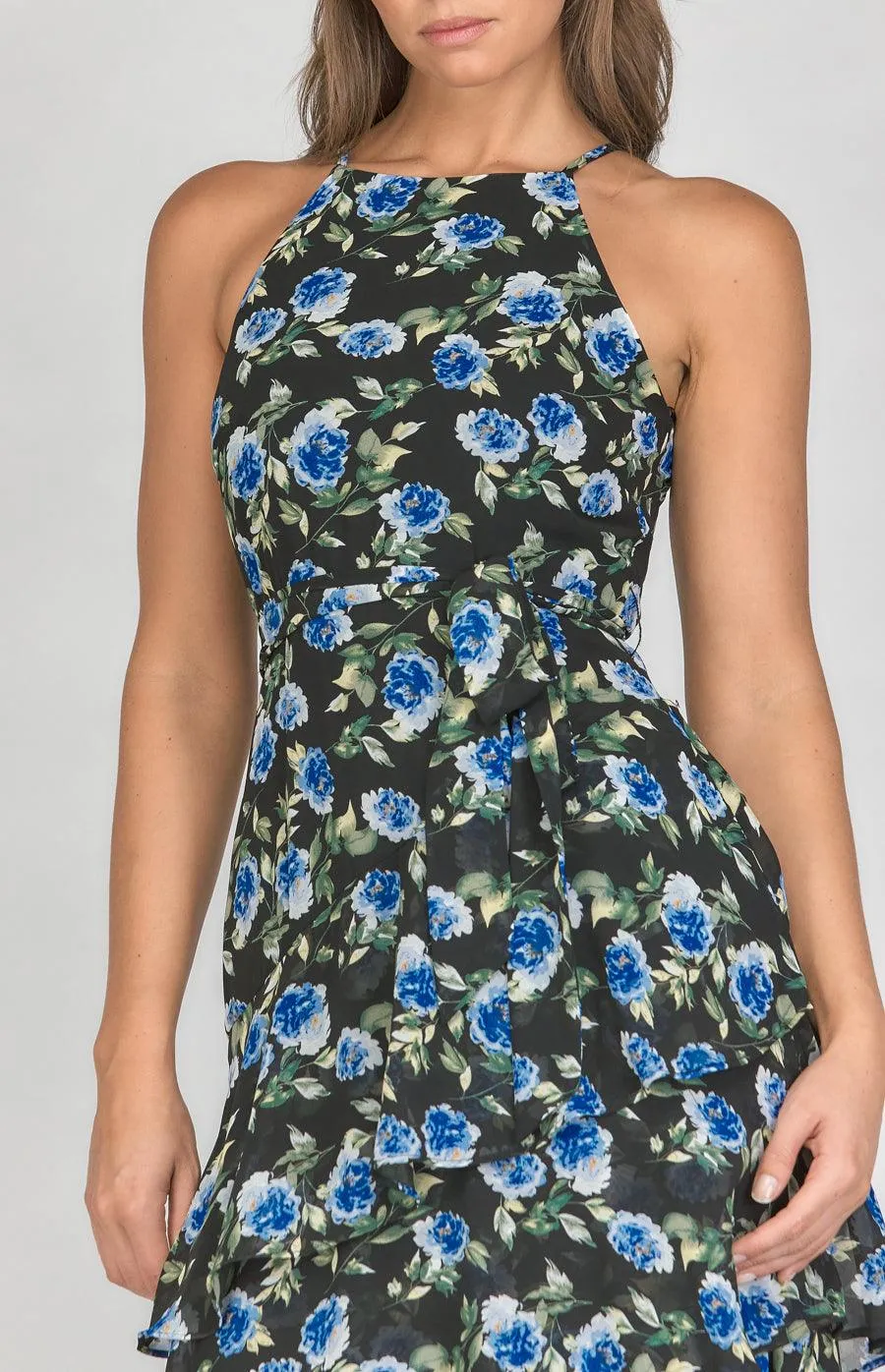 Misha Dress - Navy Floral