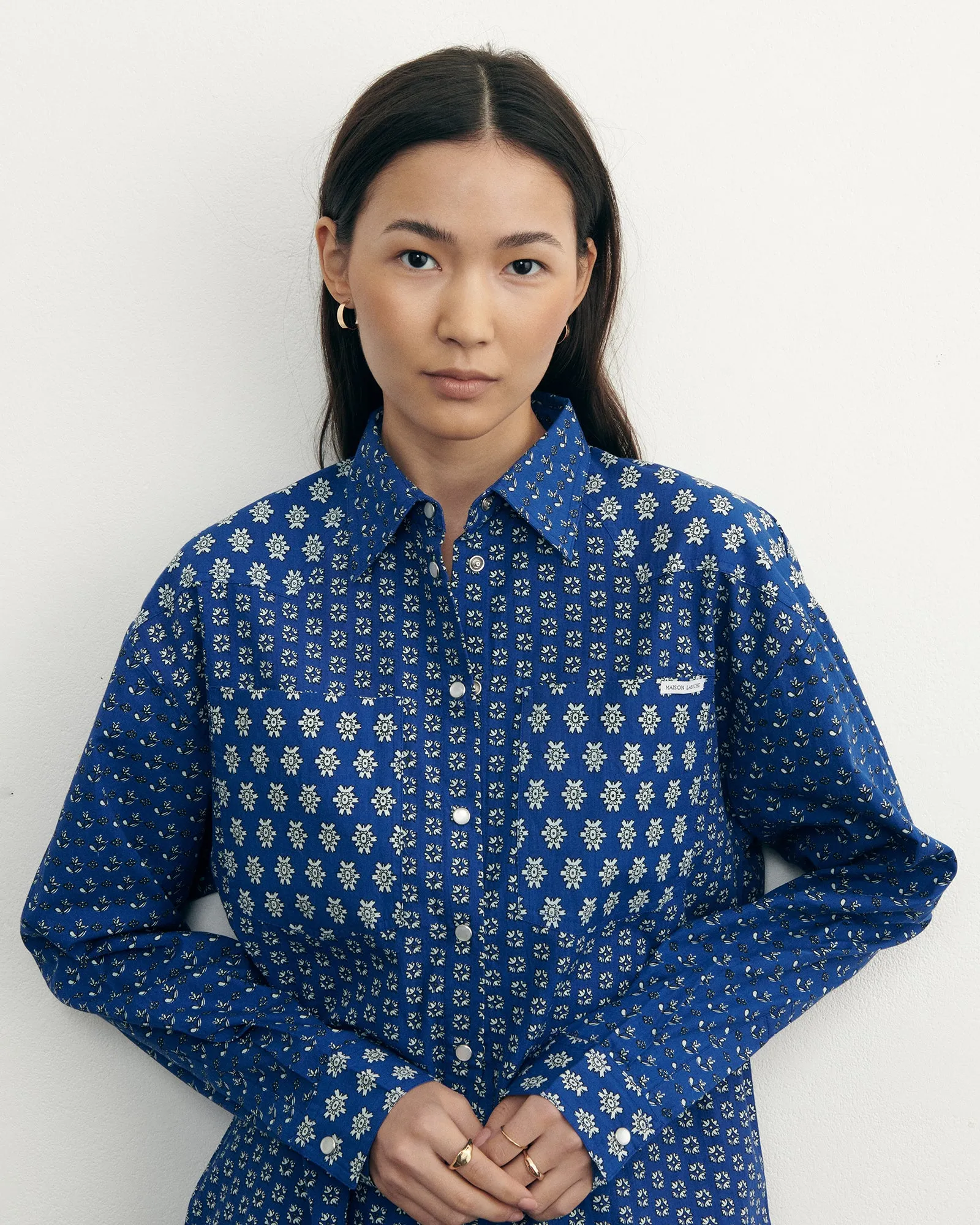 Monselet Shirt flower block print