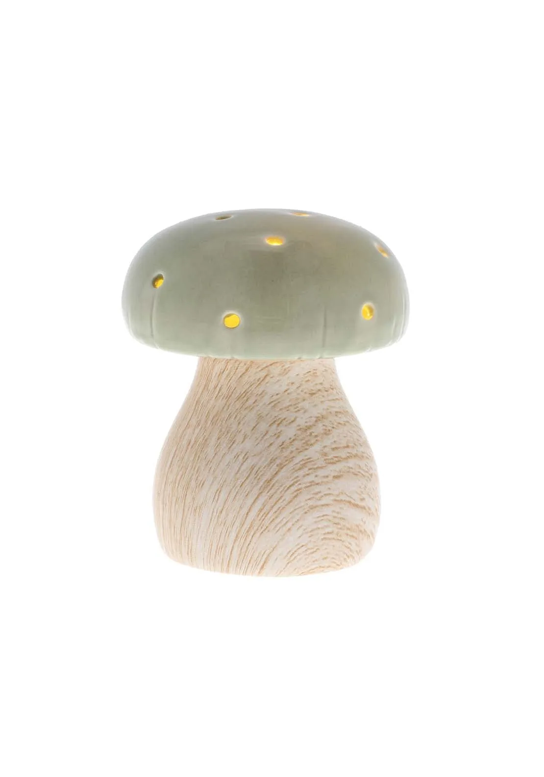 Mushroom Glow Lamp Small Sage