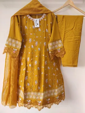 Mustard Yellow Rayon Set