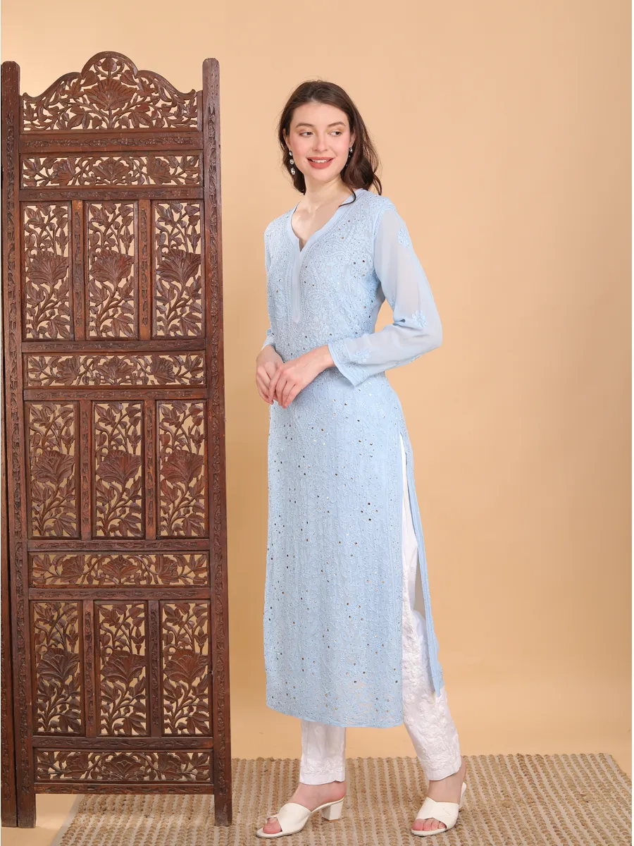 Nargis Viscose Mukaish Kurti