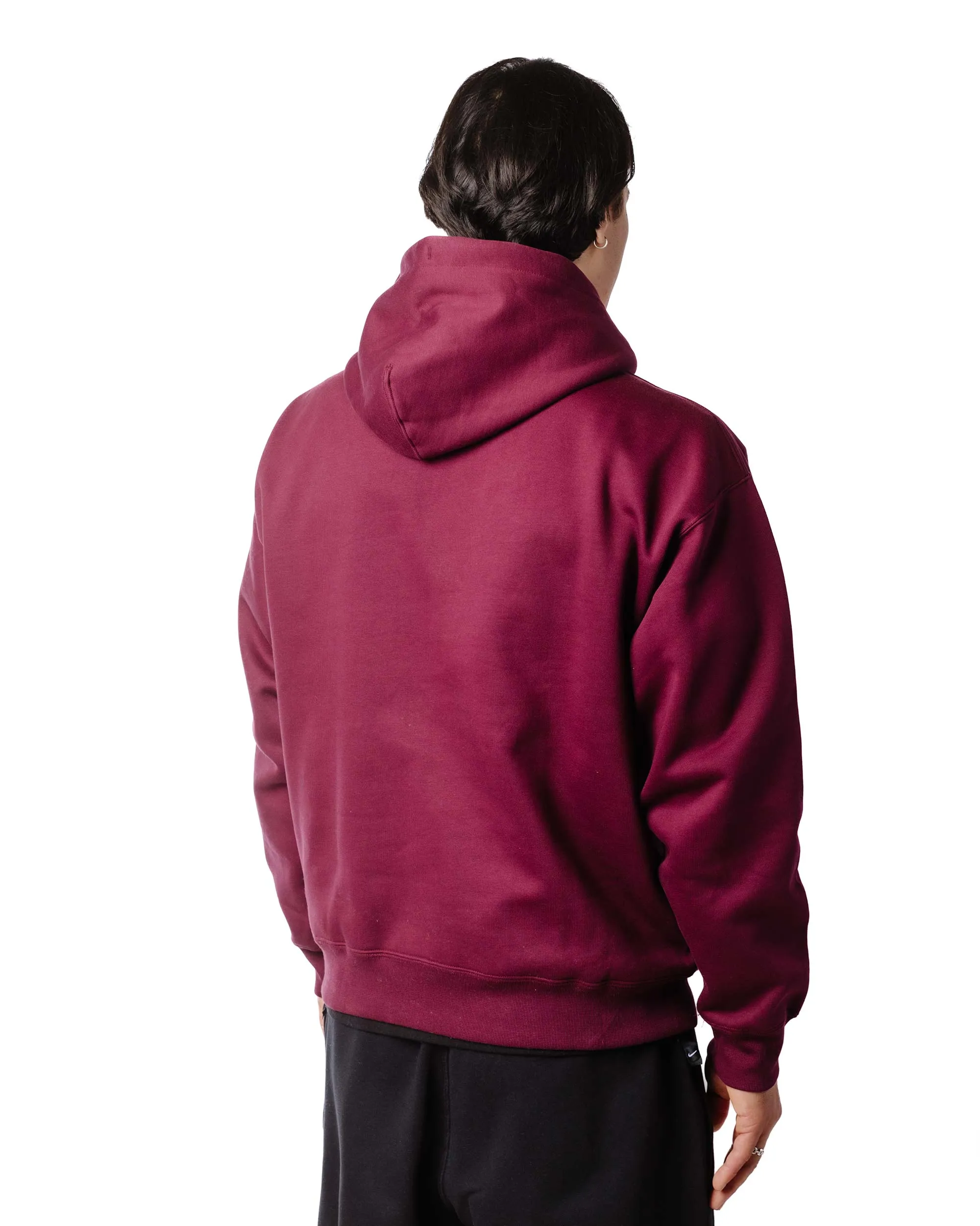 Nike Solo Swoosh Fleece Pullover Hoodie Night Maroon