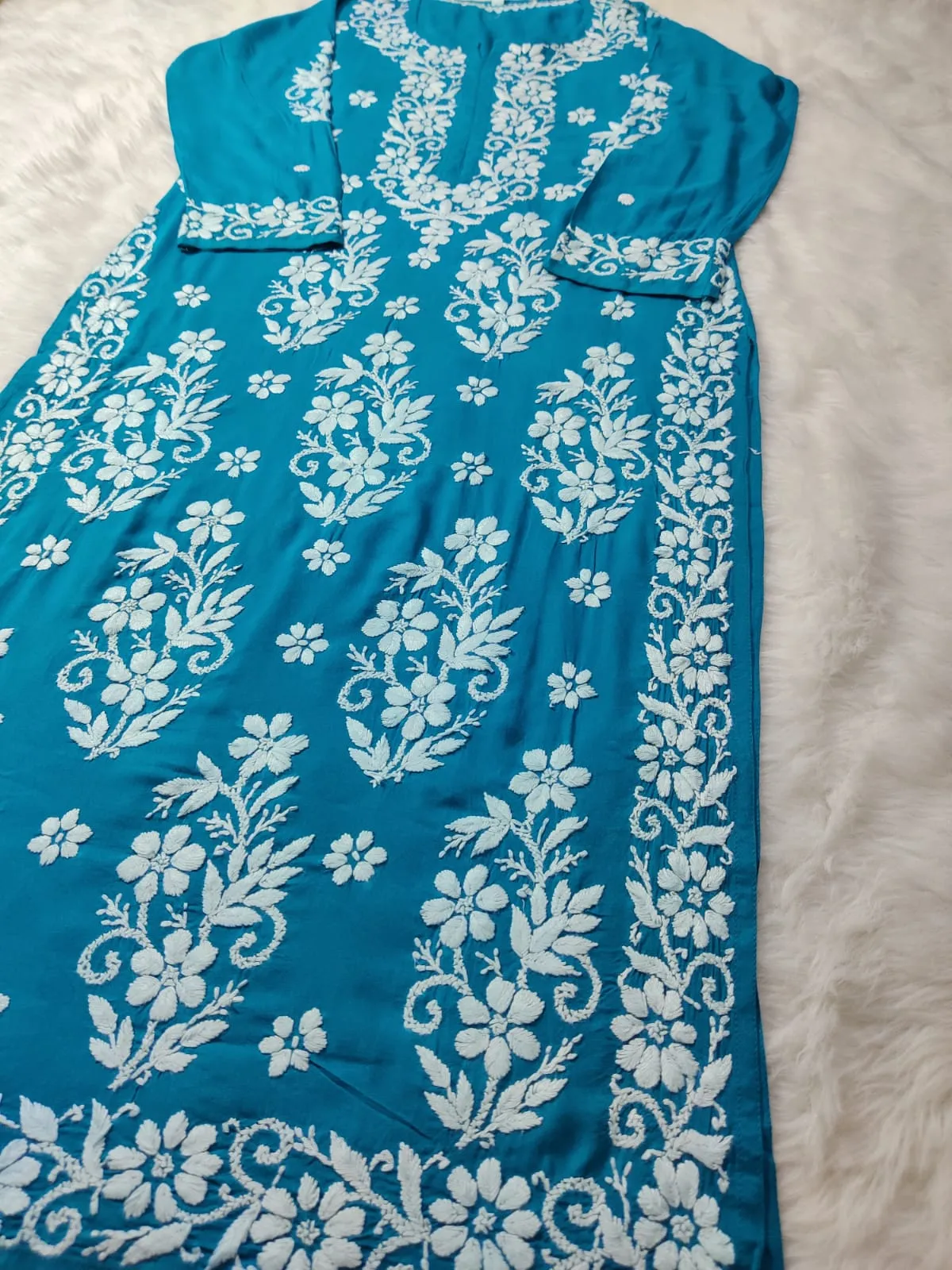 Noorie Premium Straight Chikankari Kurti