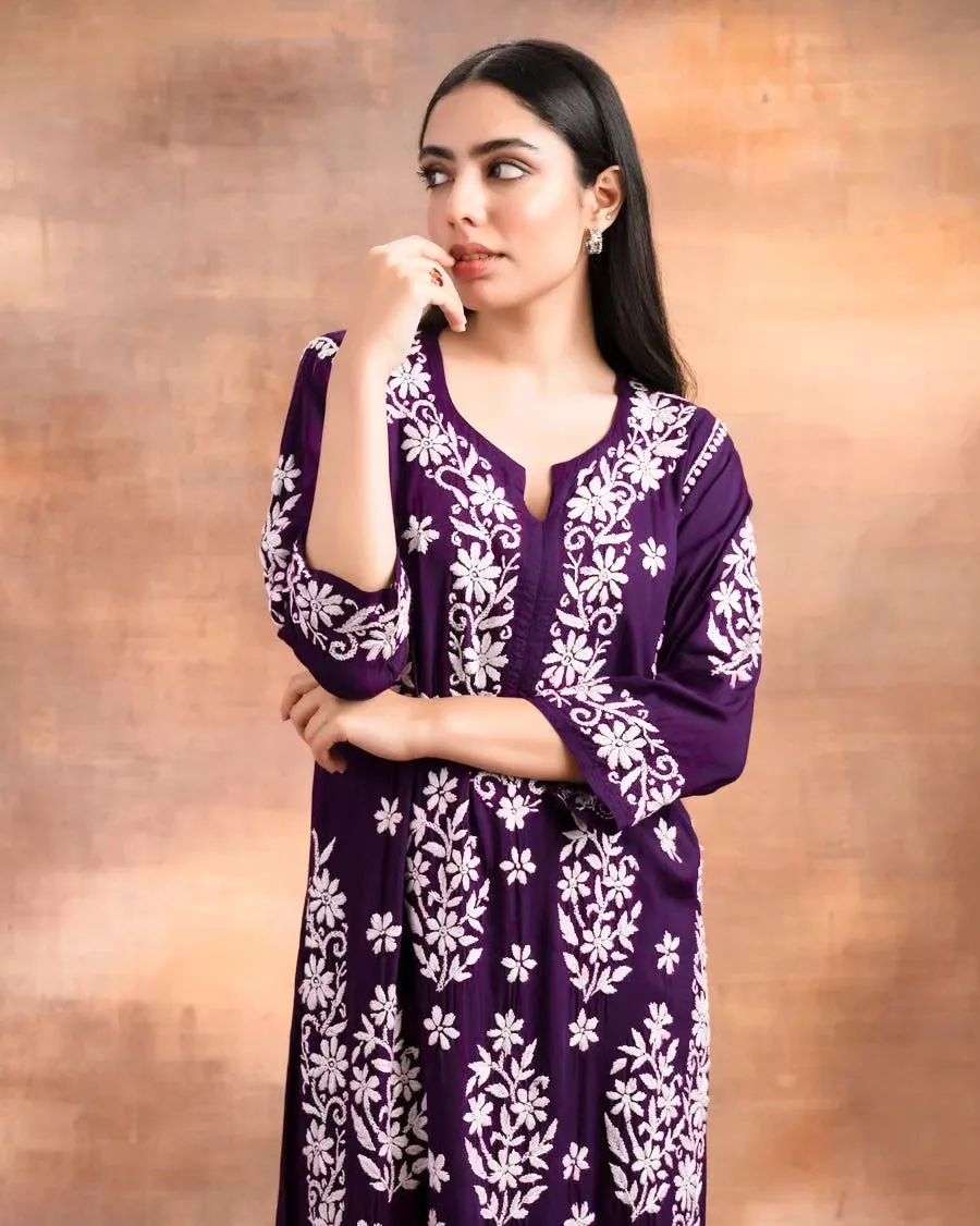 Noorie Premium Straight Chikankari Kurti