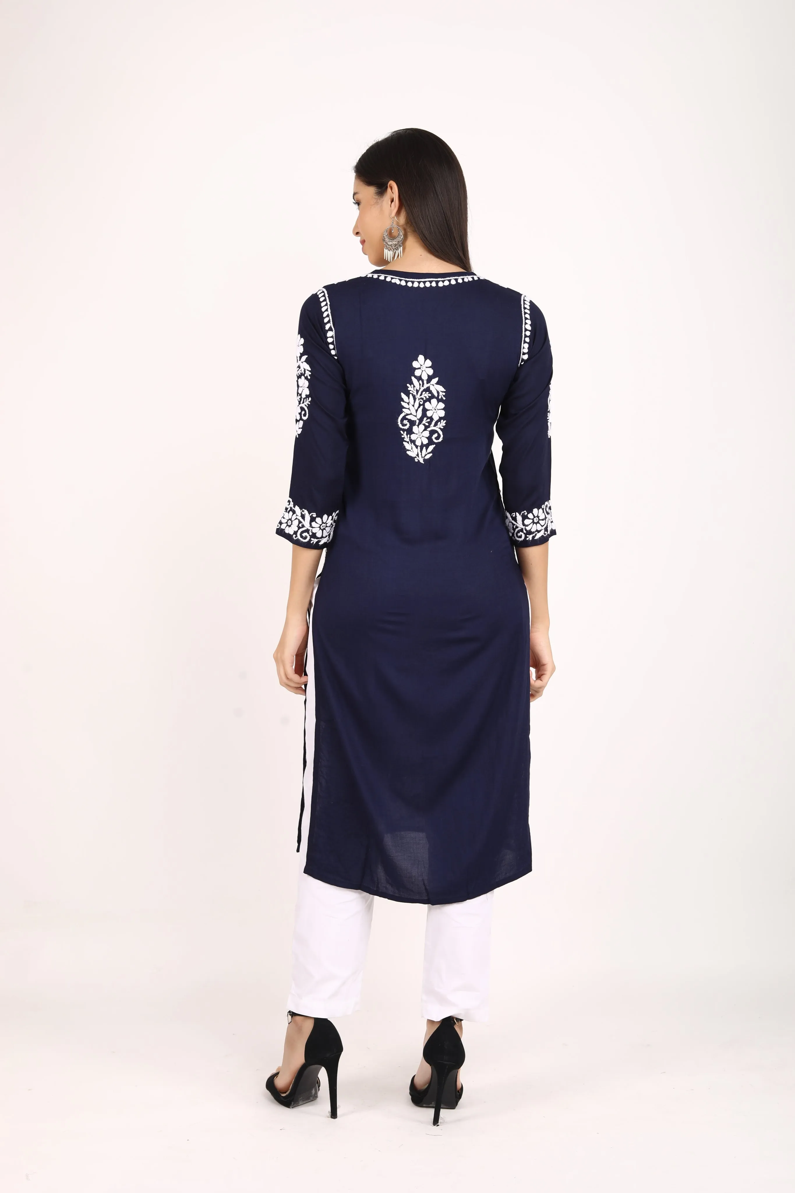 Noorie Premium Straight Chikankari Kurti