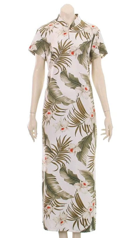 Orchid Mandarin Long Dress