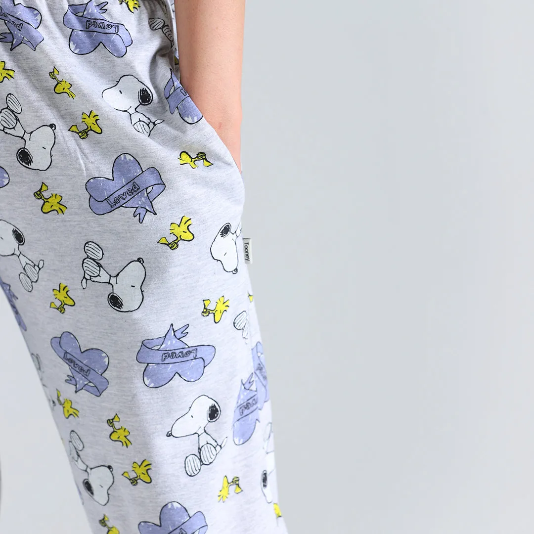 Peanuts All Over Print Jersey Pajama