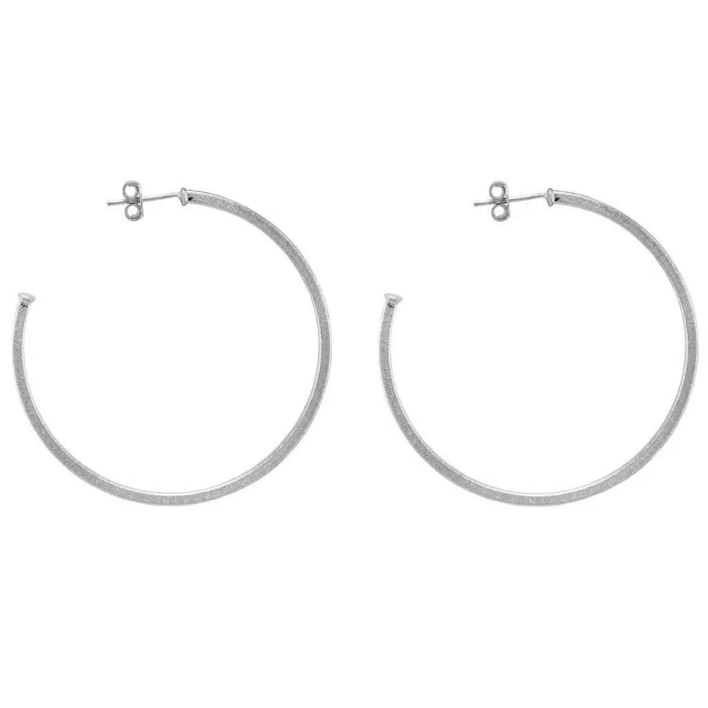 Perfect Hoops in silver by Sheila Fajl