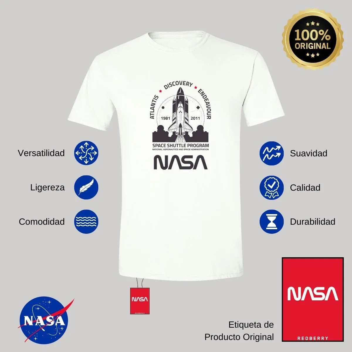 Playera Deportiva Hombre Nasa Cohete