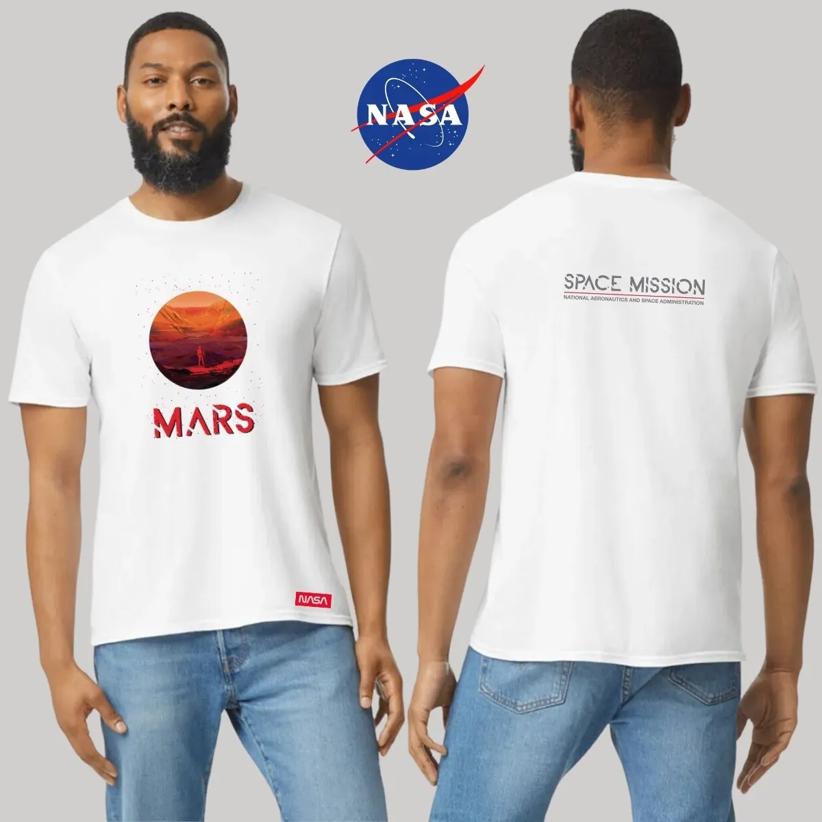 Playera Hombre Nasa Mars