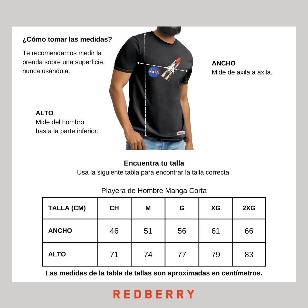 Playera Hombre Nasa Transbordador