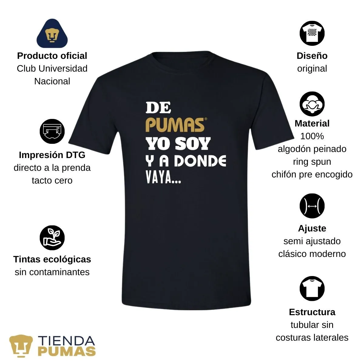 Playera Hombre Pumas UNAM voy