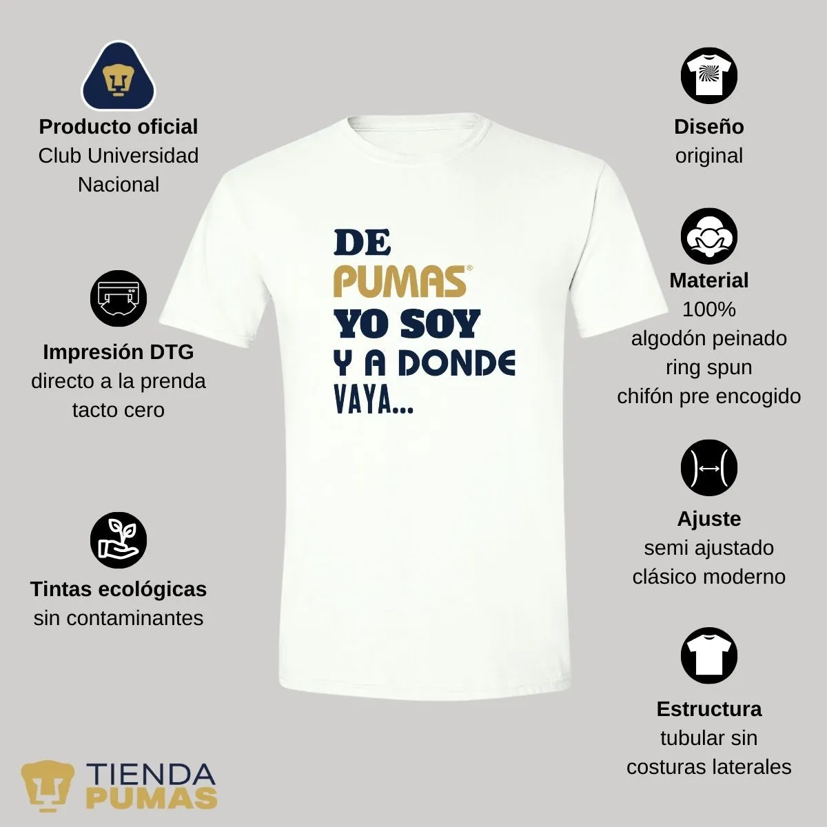 Playera Hombre Pumas UNAM voy