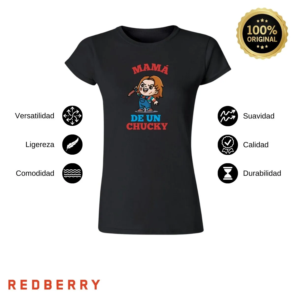 Playera Mujer Mamá de un Chucky