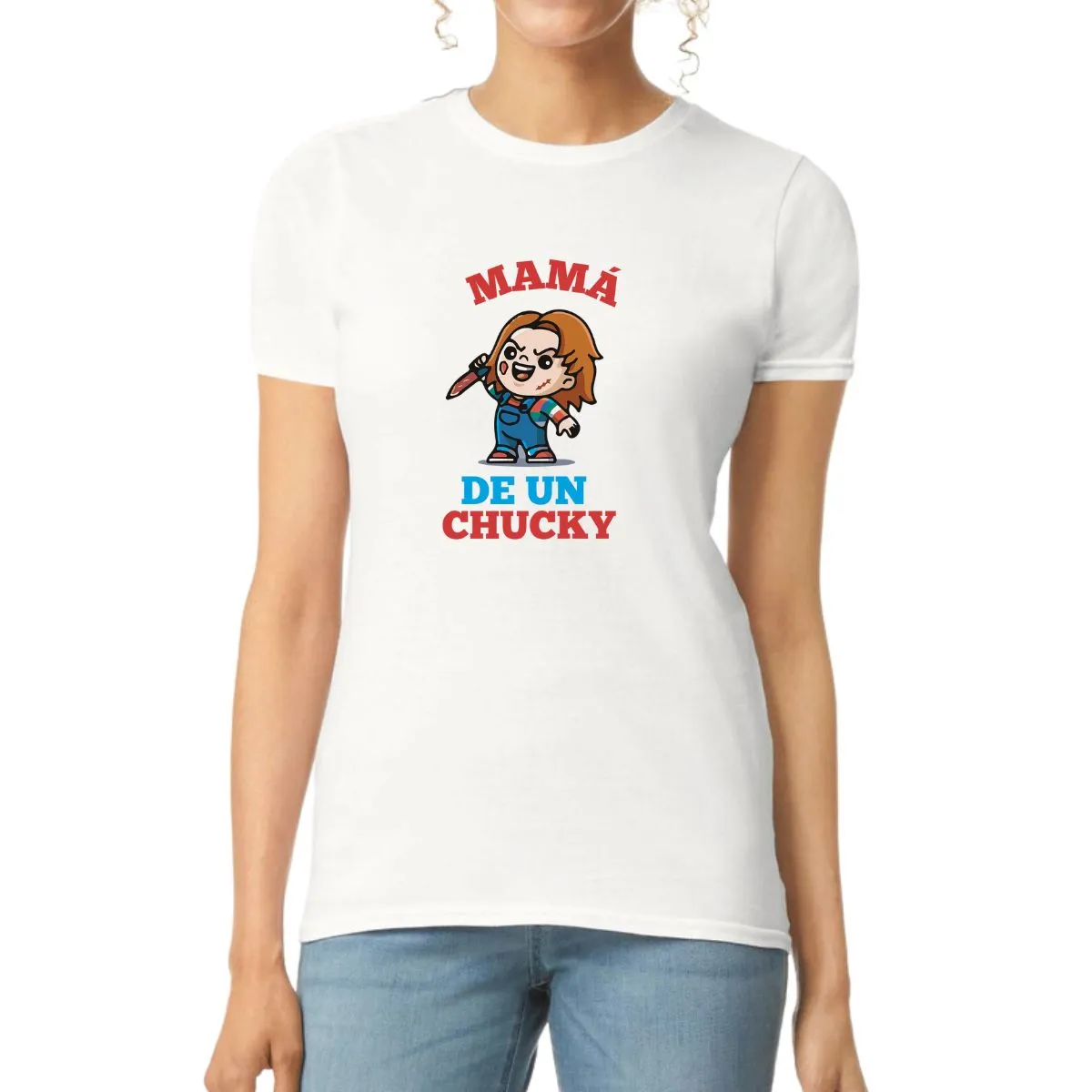 Playera Mujer Mamá de un Chucky