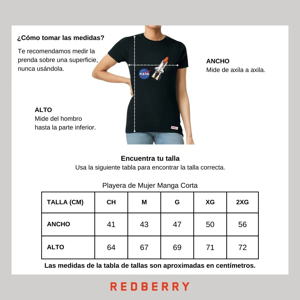 Playera Mujer Nasa Transbordador