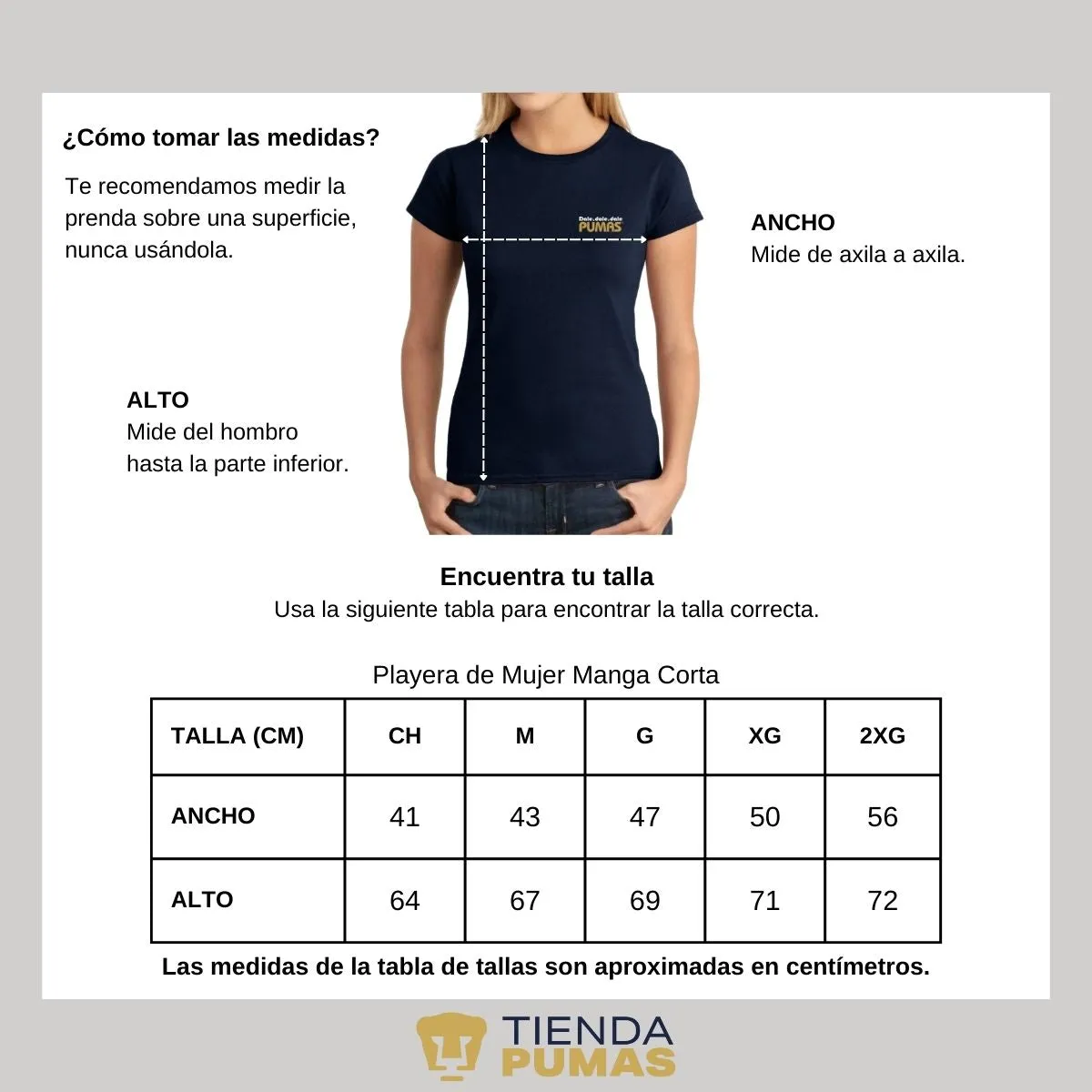 Playera Mujer Pumas UNAM a ganar