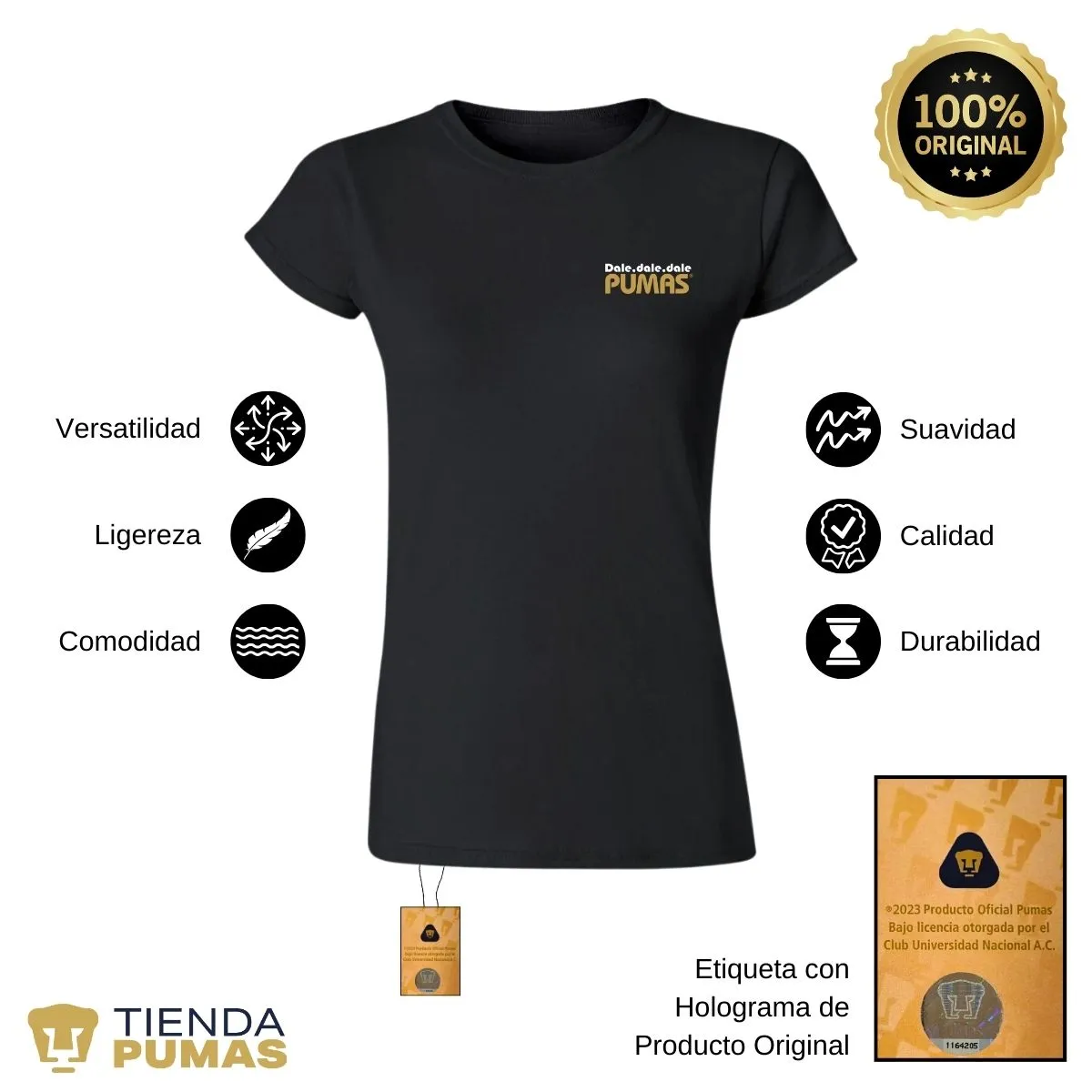 Playera Mujer Pumas UNAM a ganar