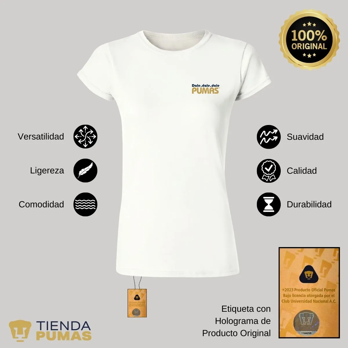 Playera Mujer Pumas UNAM a ganar