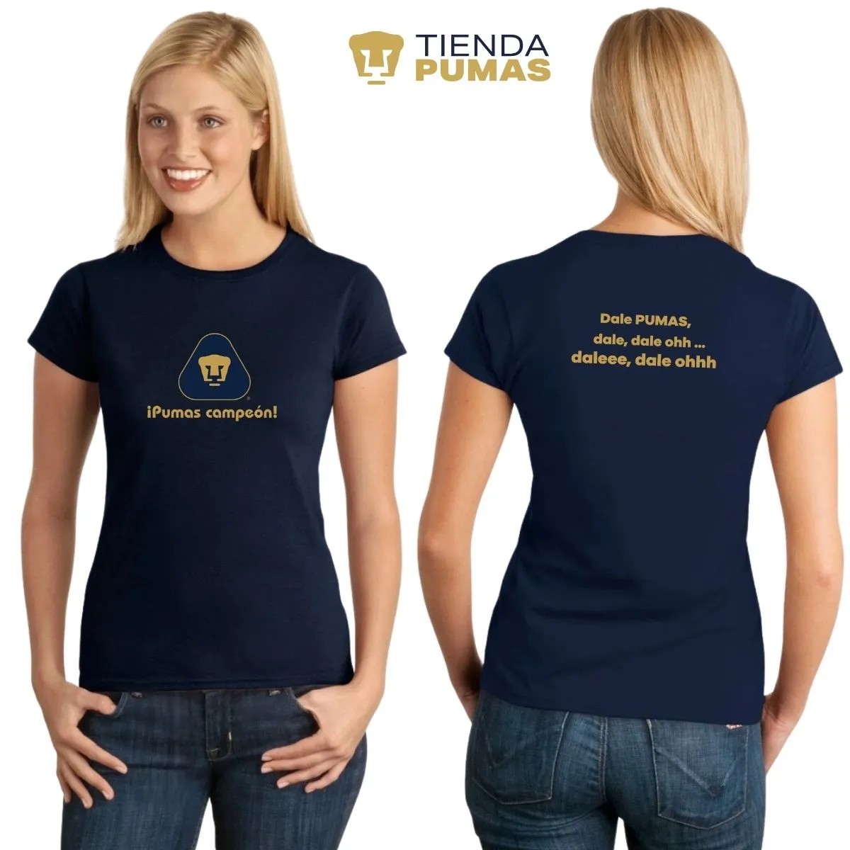 Playera Mujer Pumas UNAM campeón