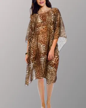 Printed Chiffon Caftan Topper - FINAL SALE