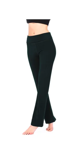 Roll Top Pants - black - organic cotton