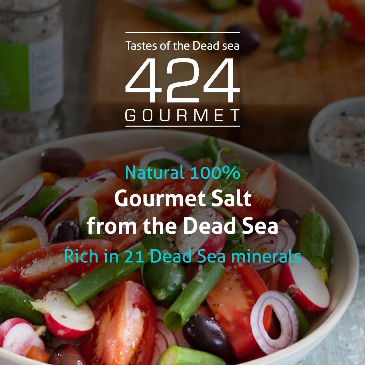 Salt and Organic Dill Gourmet Salt Collection From The Dead Sea 3.87 oz / 110 gr