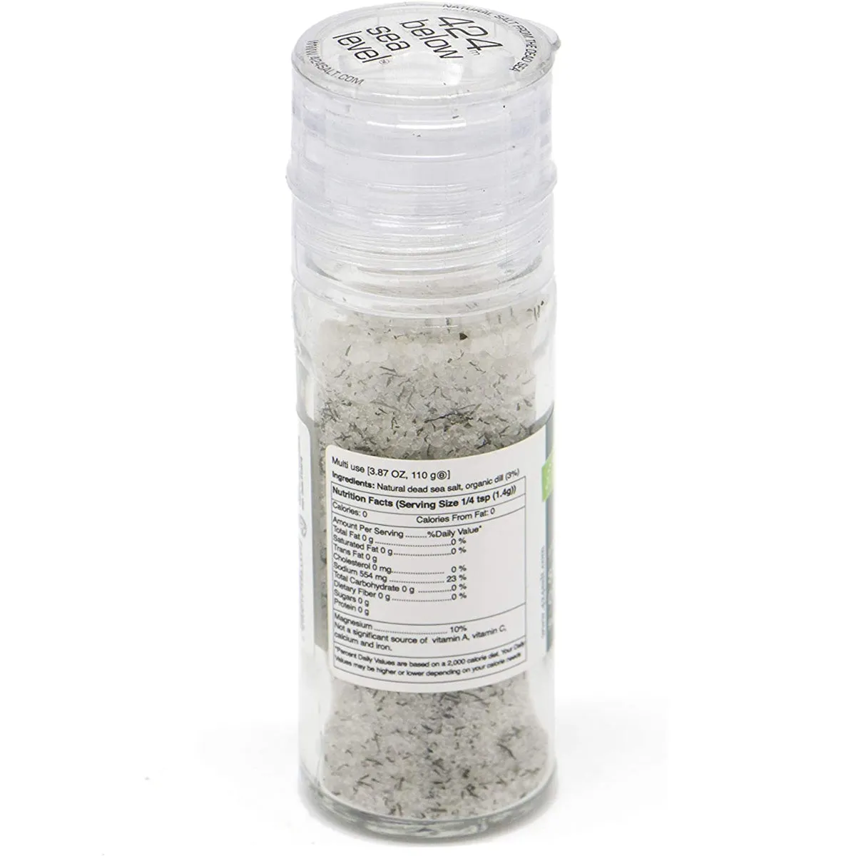 Salt and Organic Dill Gourmet Salt Collection From The Dead Sea 3.87 oz / 110 gr