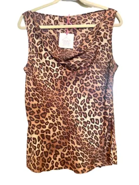 Silk Leopard Sleeveless Top