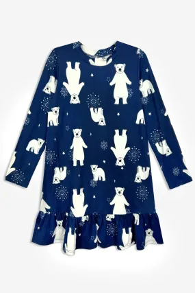 Simply Soft Long Sleeve Ruffle Nightgown - Polar Bears