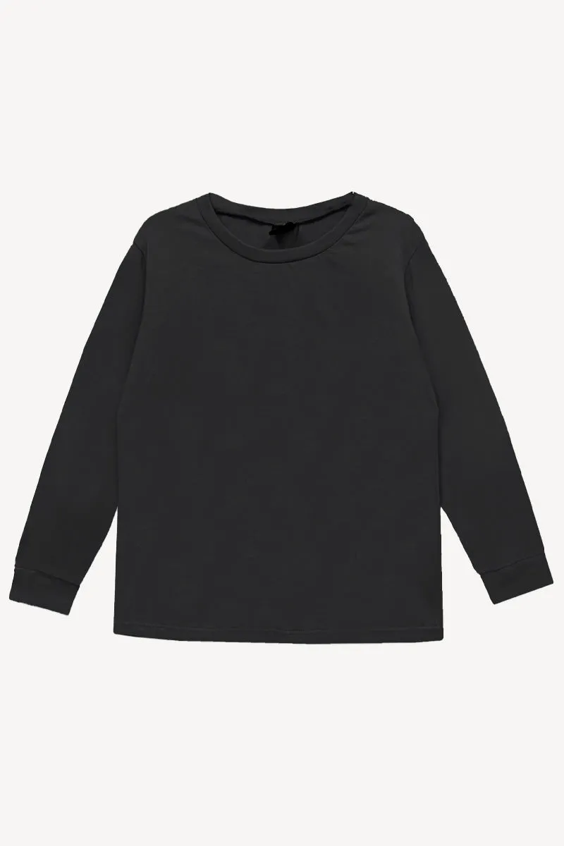 Simply Soft Long Sleeve Tee - Black