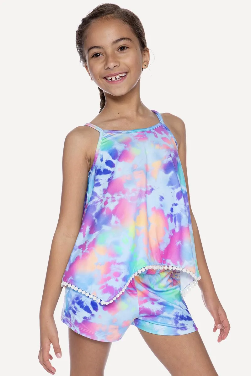 Simply Soft Swing Tank - Icy Snowcone Tie Dye