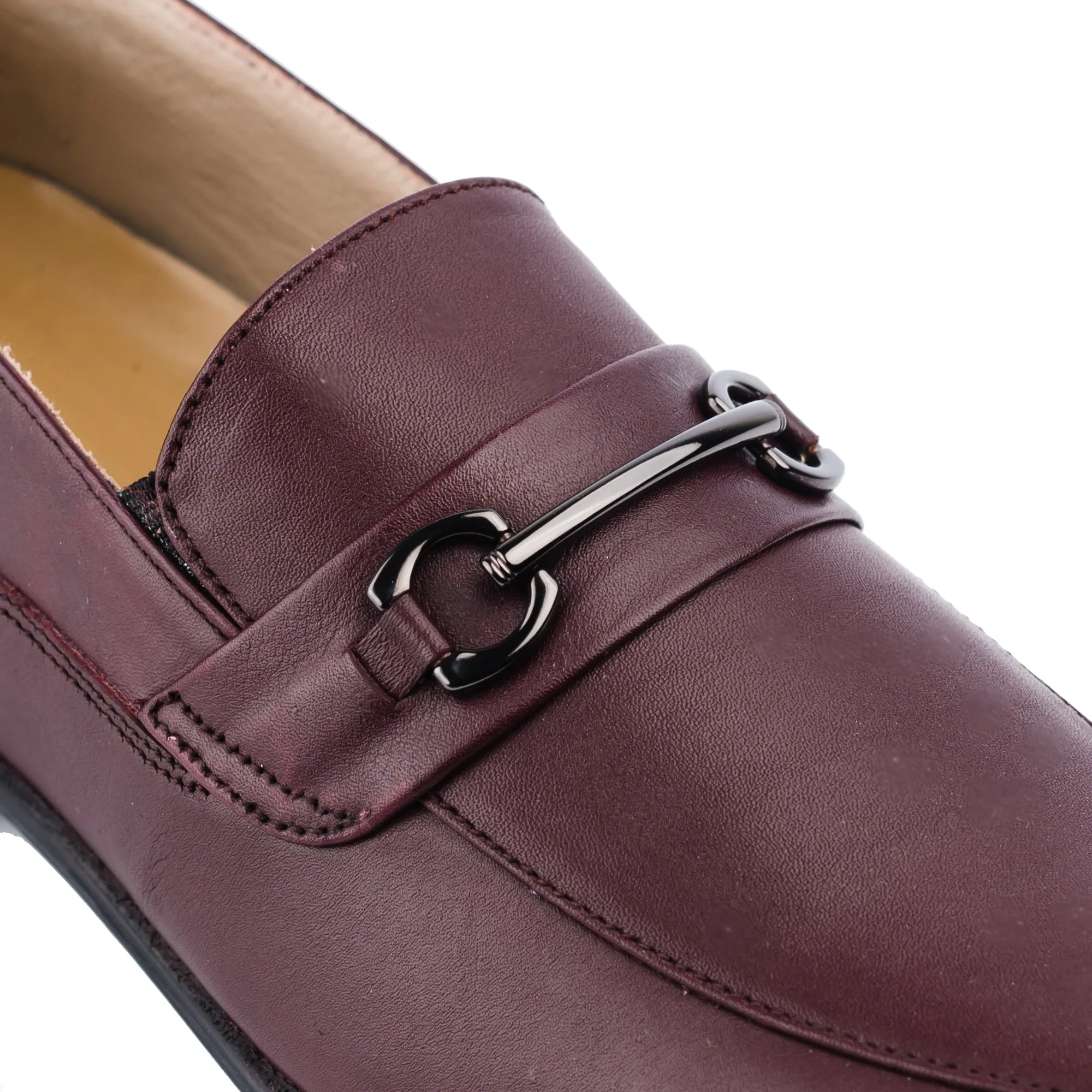 Smart & Sleek Loafers-Maroon