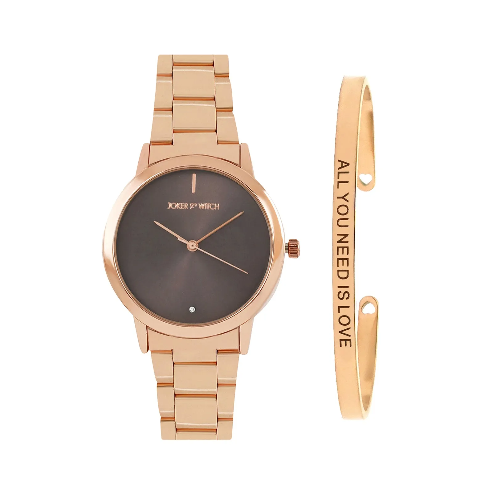 Sofia Rosegold Watch Bracelet Stack