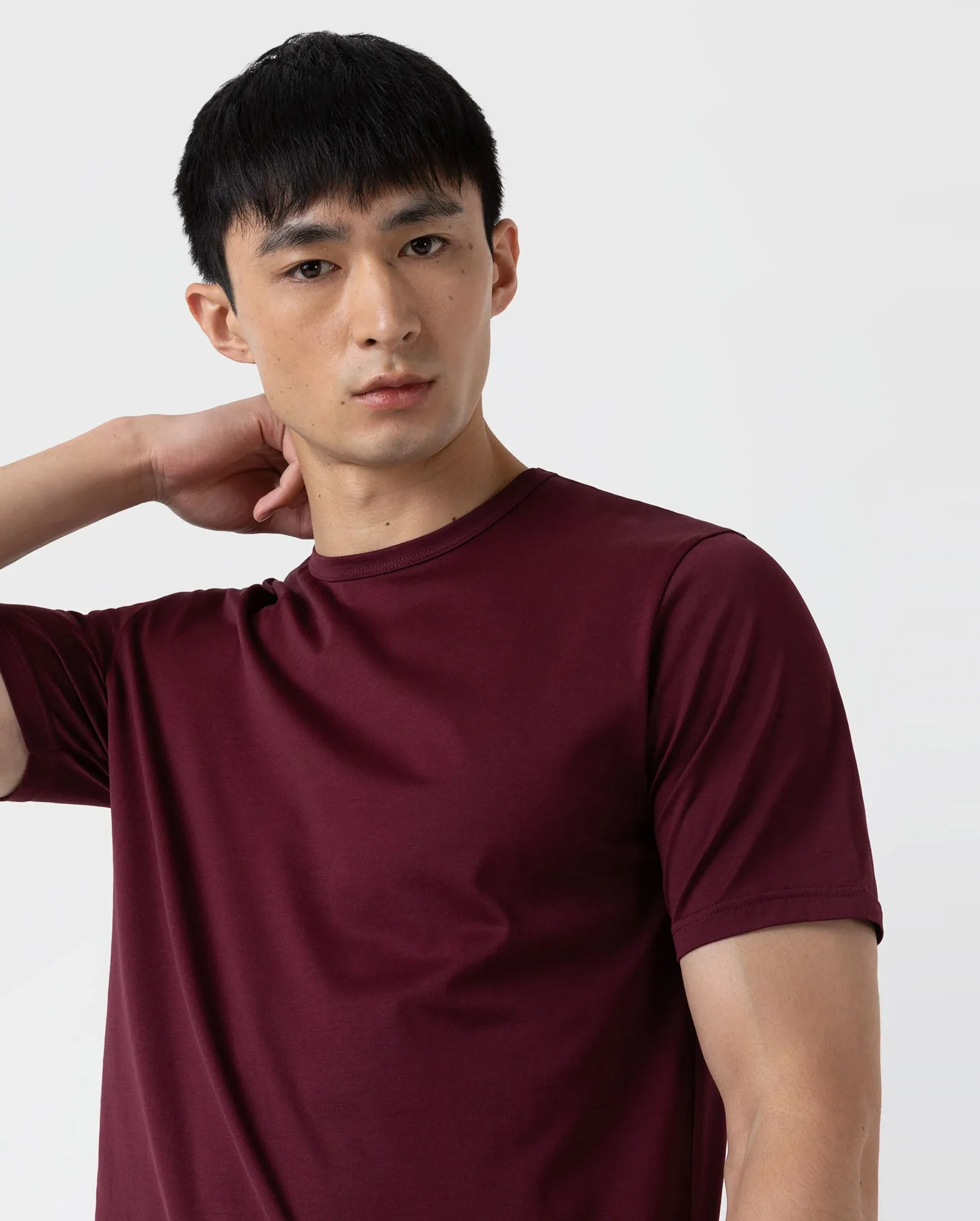 S/S CREW NECK T-SHIRT / VINO