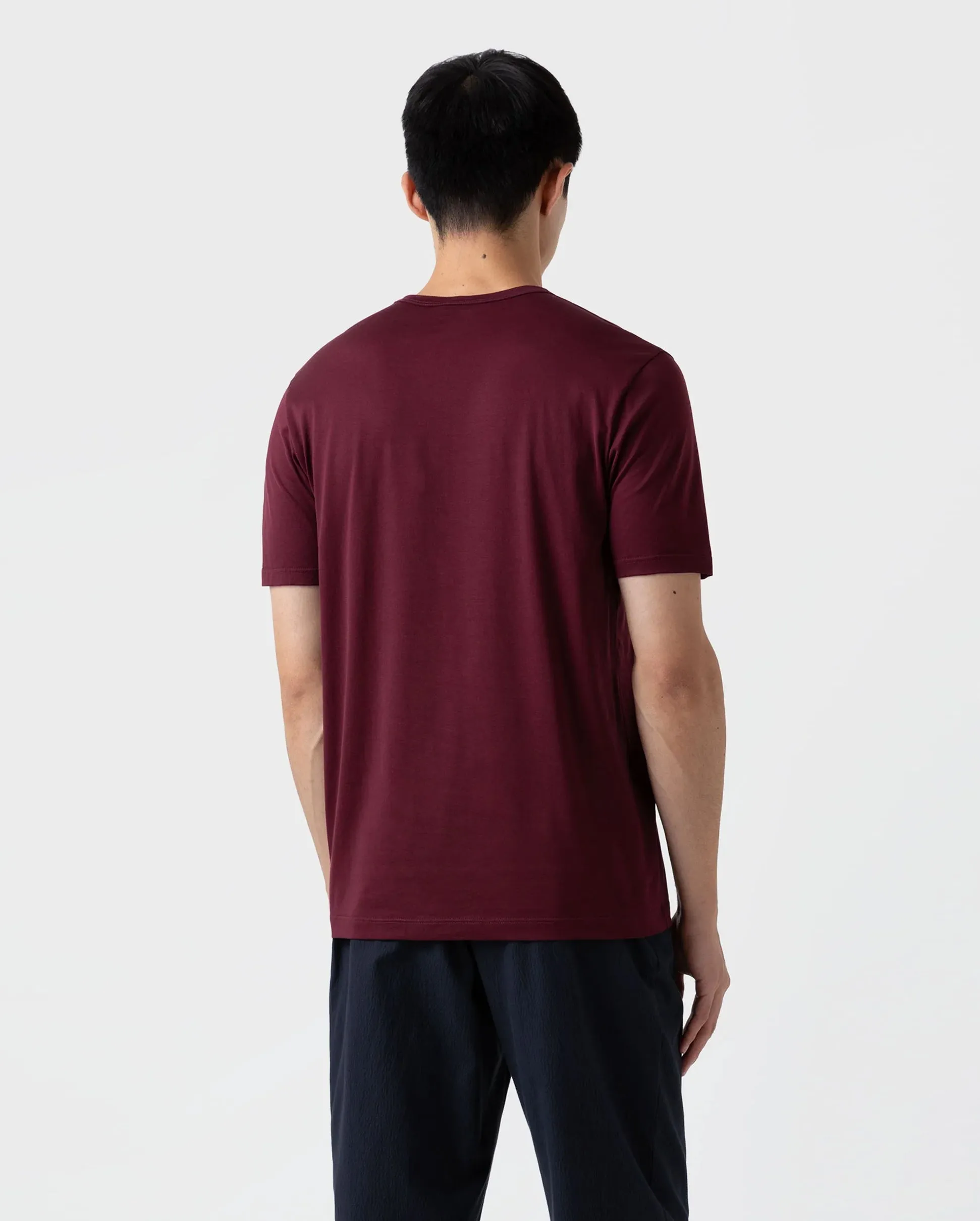 S/S CREW NECK T-SHIRT / VINO