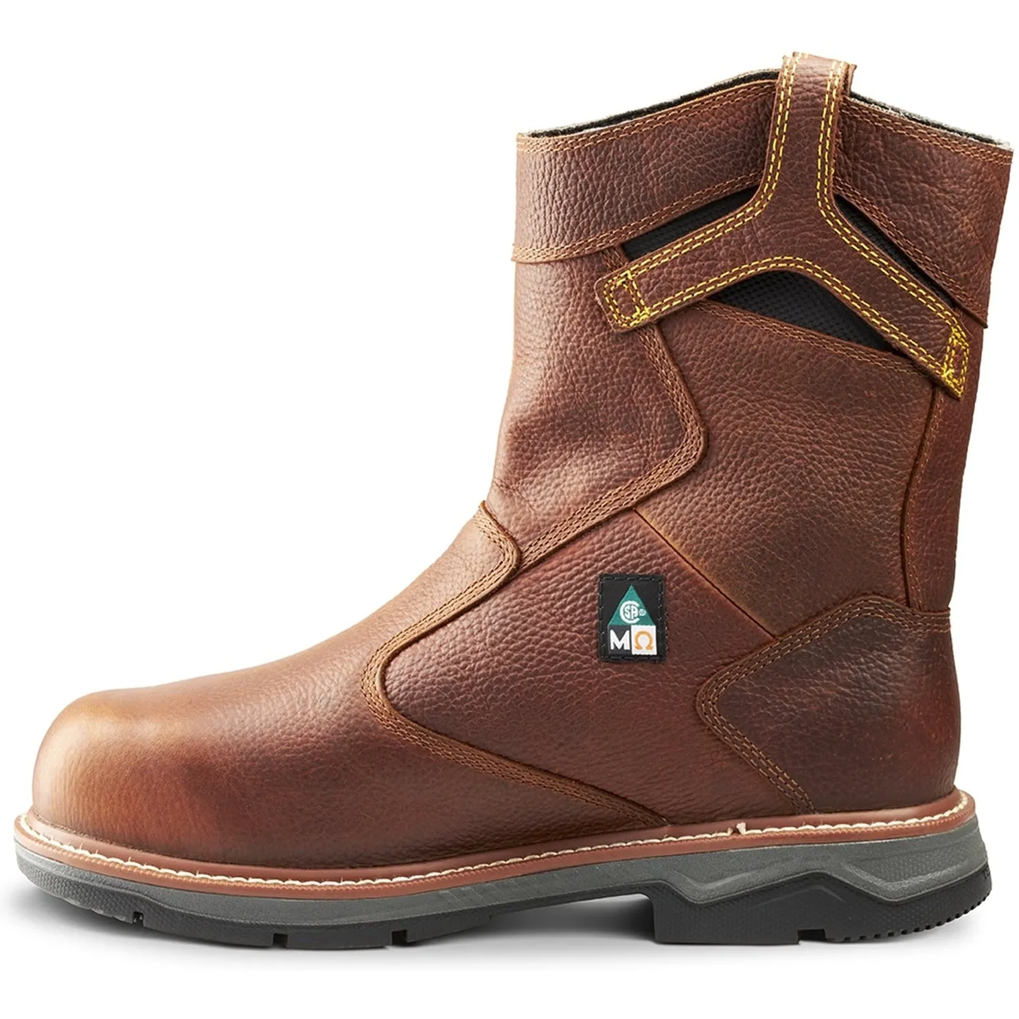 Terra Men's Patton AT Waterproof Met Guard Safety Work Boot -Brown- 4TCCBN