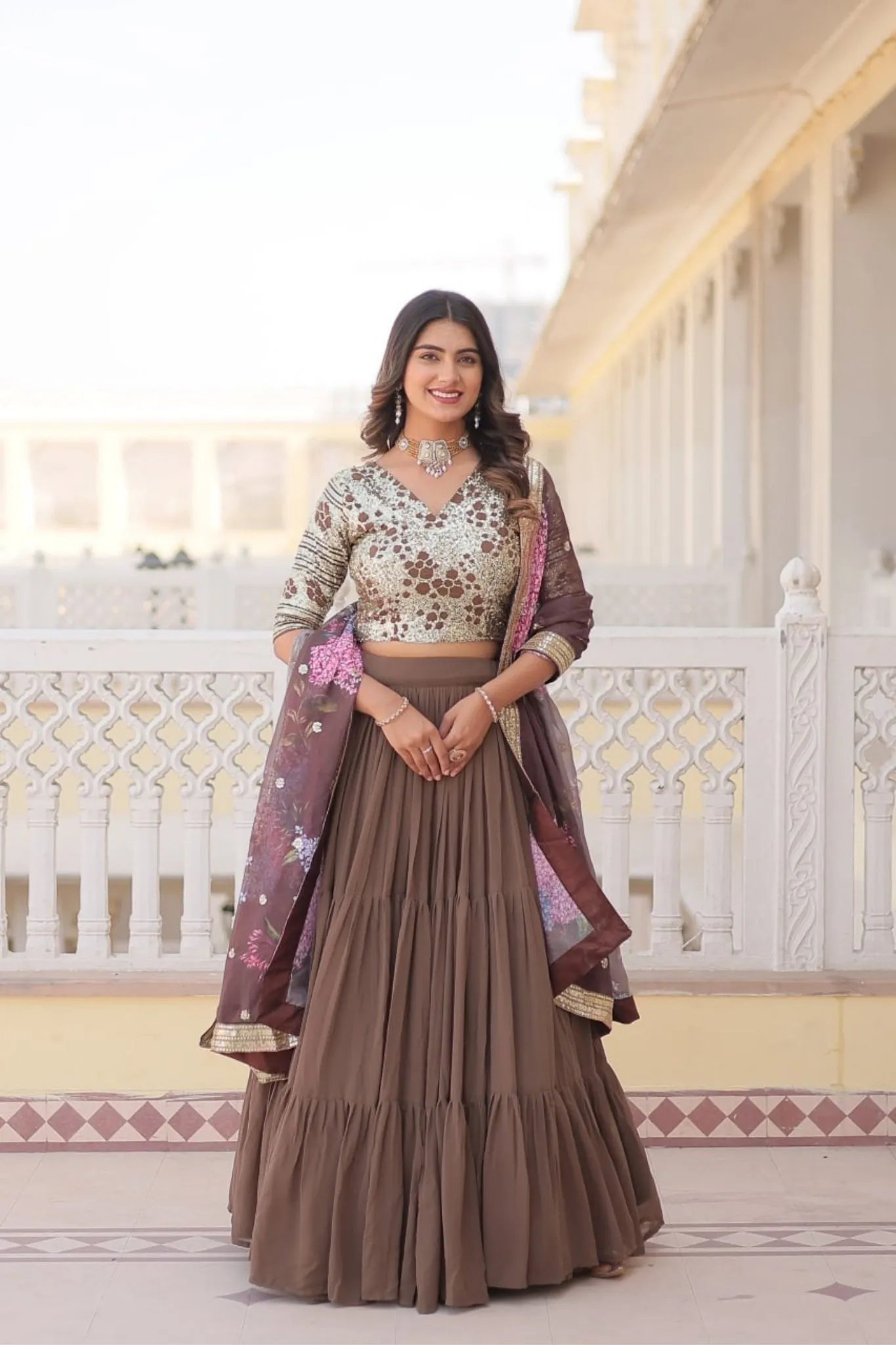 Traditional Flaired Lehenga Choli For Women