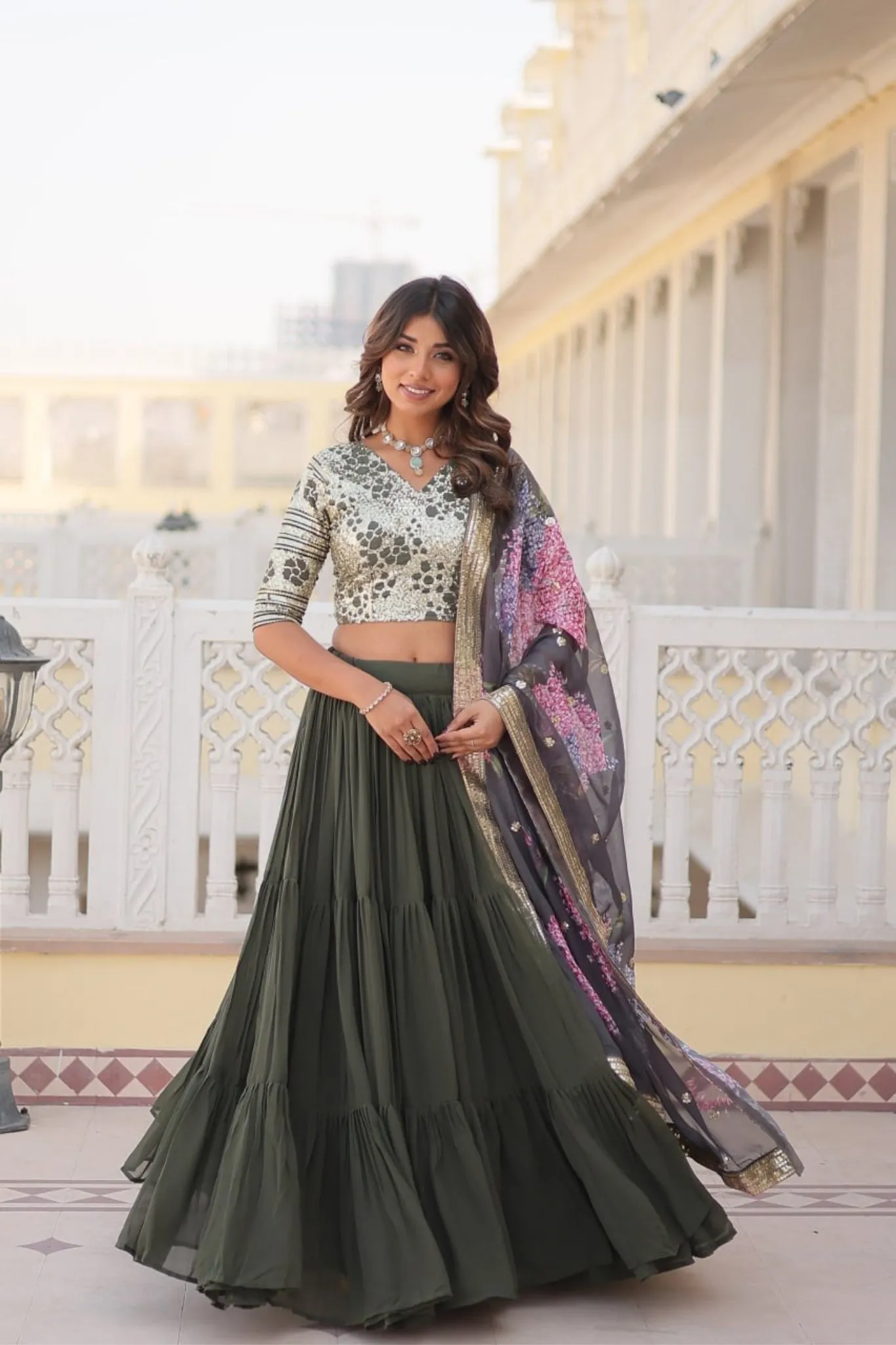 Traditional Flaired Lehenga Choli For Women