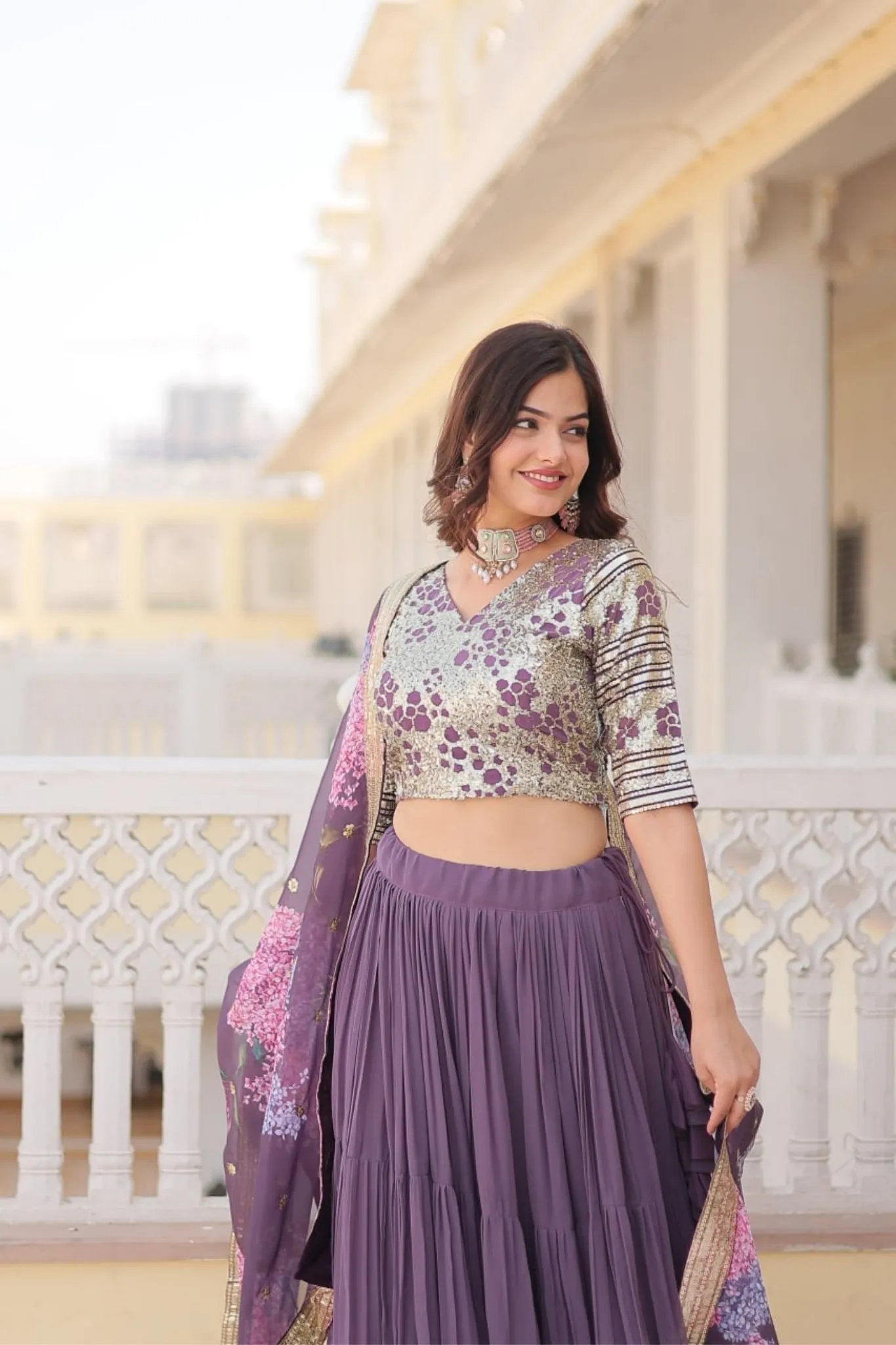 Traditional Flaired Lehenga Choli For Women