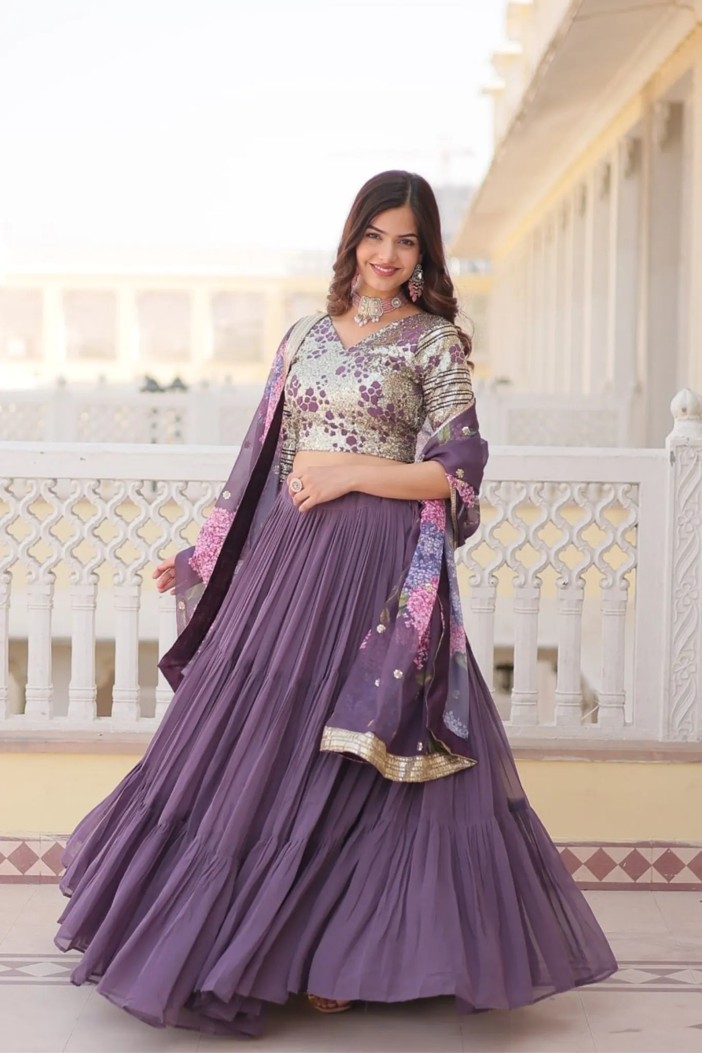 Traditional Flaired Lehenga Choli For Women